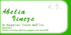 abelia vincze business card